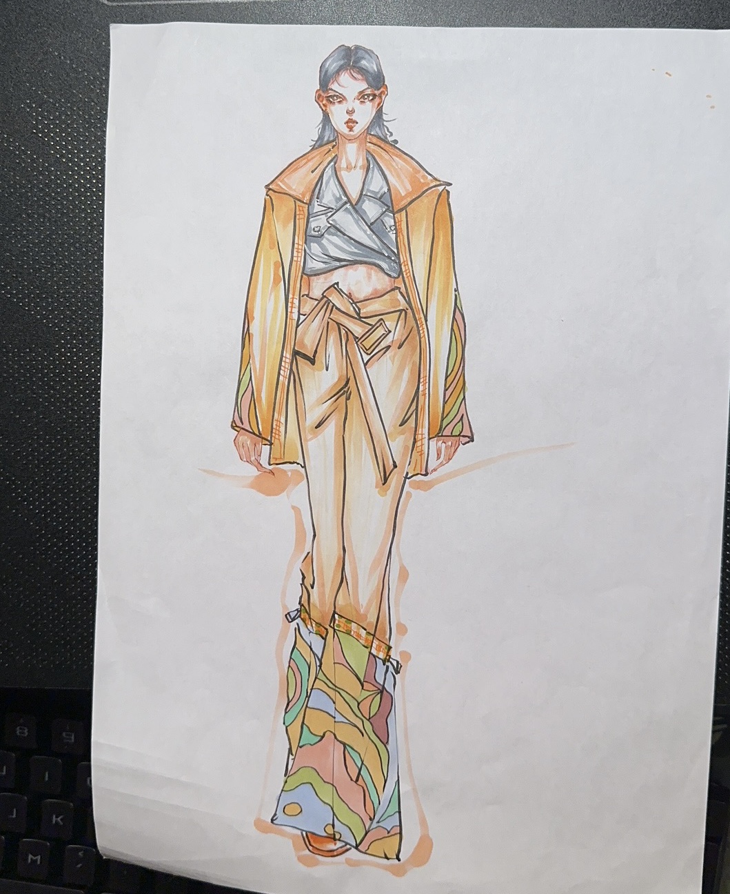 服装手绘作品一
