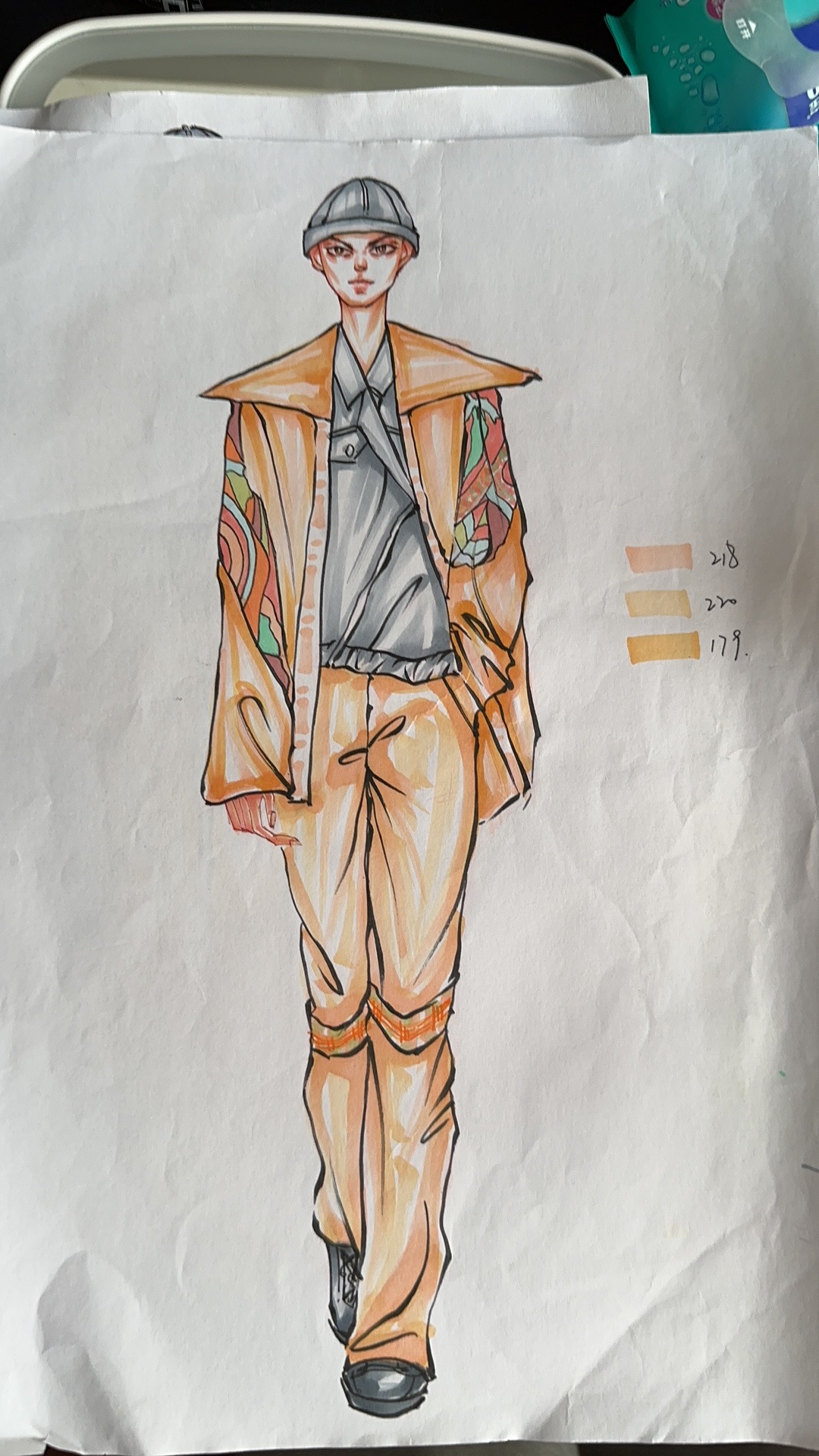 服装手绘作品二